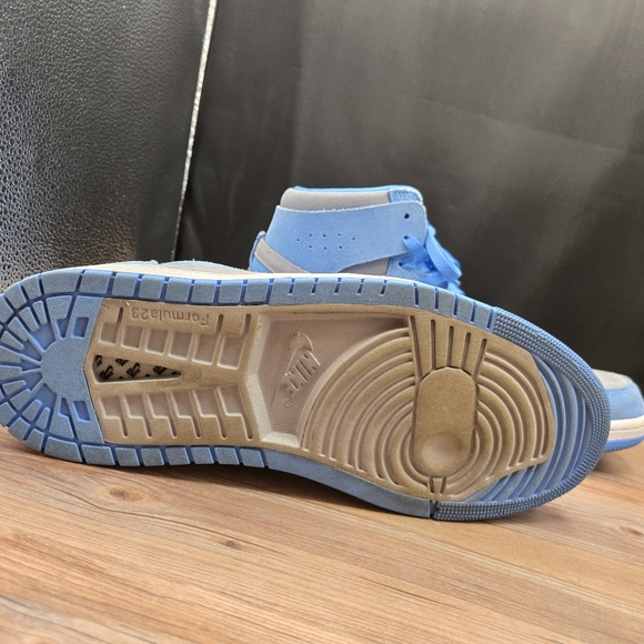 Nike Air Jordan High Top Sneakers - Blue and Gray - Picture 4 of 5